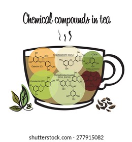 Chemical compounds in tea