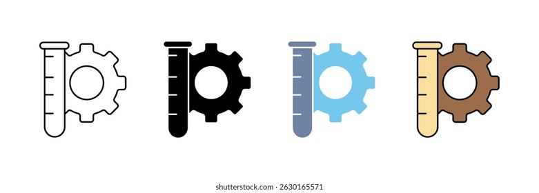 chemical concept line icon. Simple element illustration.