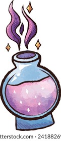 chemical, death, medicine, skull, cartoon, danger, illustration, potion, vector, dangerous