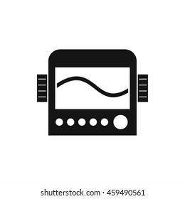 Chemical device icon in simple style isolated on white background. Scientific research symbol