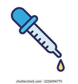 Chemical dropper Vector Icon which can easily modify or edit

