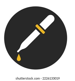 Chemical dropper Vector Icon which can easily modify or edit
