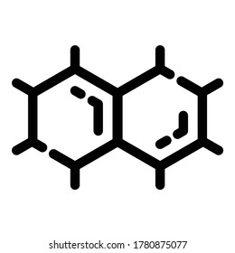 Icono plano de elemento químico aislado en fondo blanco