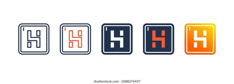 Conjunto de iconos de elementos químicos colección de estilo múltiple