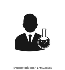 Chemical Engineer Icon. Editable Vector EPS Symbol Illustration.