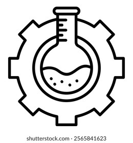 Chemical Engineering Icon Element For Design