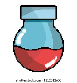 chemical erlenmeyer flask lab science vector illustration