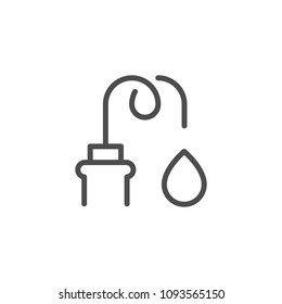 Chemical experience line icon
