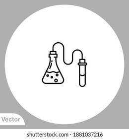 Chemical experiment icon sign vector,Symbol, logo illustration for web and mobile