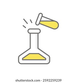 Chemical Experiment icon vector stock illustration