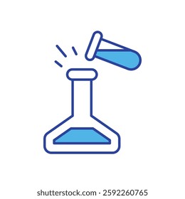 Chemical Experiment icon vector stock illustration