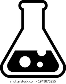 Experimento químico, ilustración, vector sobre fondo blanco