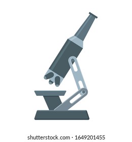 Microscopio de equipo de laboratorio para experimentos químicos