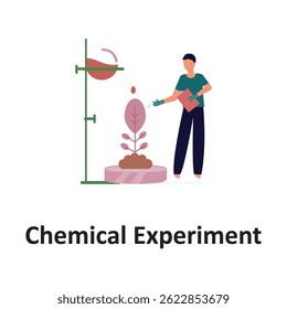 Chemical experiment Vector illustration which can easily modify or edit which can easily modify or edit

