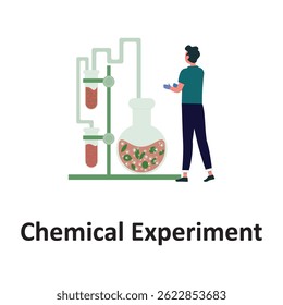 Chemical experiment Vector illustration which can easily modify or edit which can easily modify or edit

