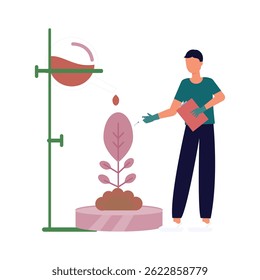 Chemical experiment Vector illustration which can easily modify or edit which can easily modify or edit

