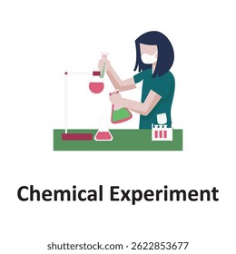 Chemical experiment,Vector illustration which can easily modify or edit which can easily modify or edit

