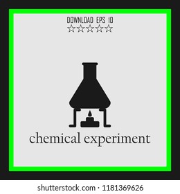 chemical expriment sketch vector icon