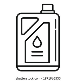 Chemical fertilizer canister icon. Outline Chemical fertilizer canister vector icon for web design isolated on white background
