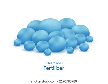 Chemical fertilizers. Minerals nutrient to supplement the soil quality before seed plant. Seedling growing perfect. Agriculture concept. Use ad the agricultural industry. Vector EPS10.