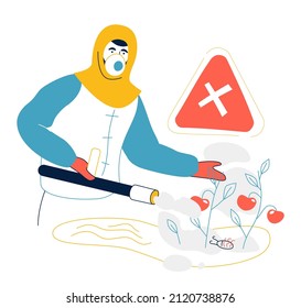 Chemical fertilizers - modern flat design style illustration