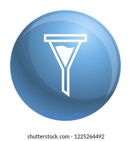 Chemical filter icon. Simple illustration of chemical filter vector icon for web design isolated on white background
