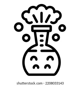 Chemical flask icon outline vector. Business success. Finance strategy