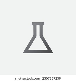 Chemical Flask Icon Vector Editable Color