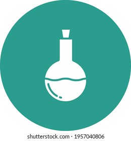 Chemical Flask icon vector image. Can also be used for food and drinks. Suitable for use on web apps, mobile apps and print media.