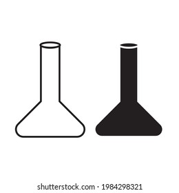 chemical flask lab vector icon, can be used on saint project