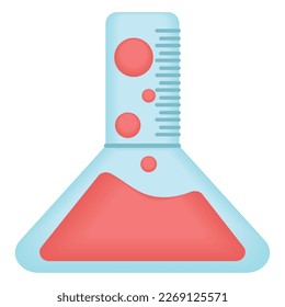chemical flask science icon isolated style