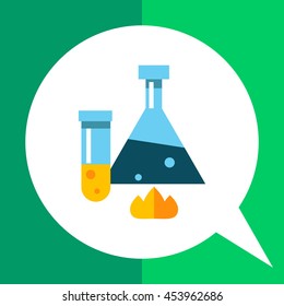 Chemical flask and test tube