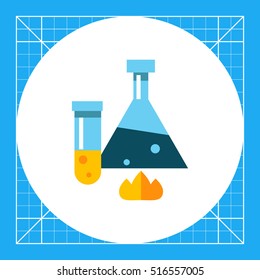 Chemical flask and test tube