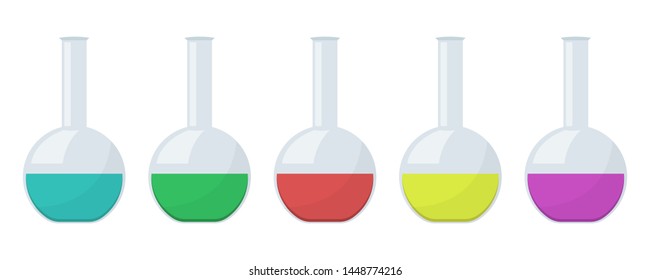 Chemical flask vector design illustration isolated on white background