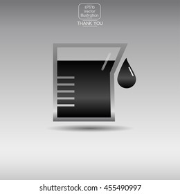 Chemical Flask. Vector icon.