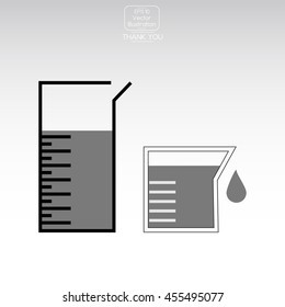 Chemical Flask. Vector icon.