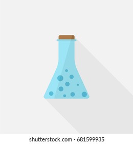 chemical flask vector icon