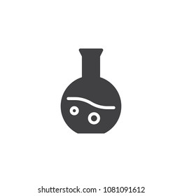 Chemical flask vector icon. filled flat sign for mobile concept and web design. Test tube simple solid icon. Symbol, logo illustration. Pixel perfect vector graphics