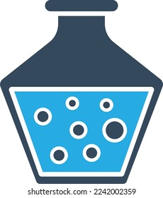 Chemical flask Vector Icon which is suitable for commercial work and easily modify or edit it
