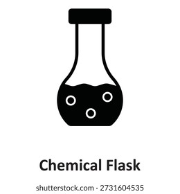 Chemical Flask Vector Icon which can easily modify or edit

