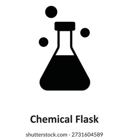 Chemical Flask Vector Icon which can easily modify or edit

