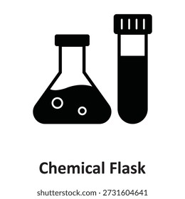 Chemical Flask Vector Icon which can easily modify or edit

