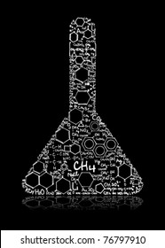 Chemical flask - vector illustration