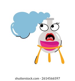 Chemical flask vector Sticker. Eps 10 file