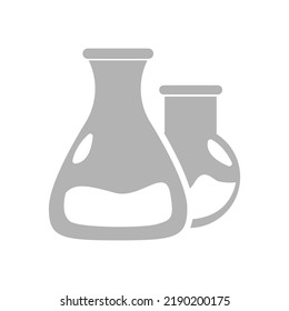 icono de frascos químicos, ilustración vectorial
