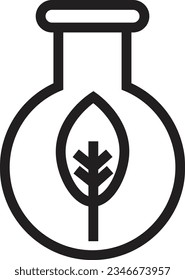 Chemical Fluid Formula Outline Icon