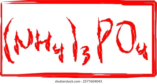 chemical formula for ammonium phosphate compounds