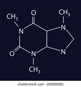 The chemical formula of caffeine