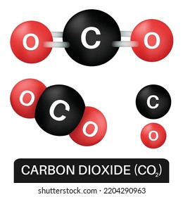 Chemical Formula Carbon Dioxide Stock Vector (Royalty Free) 2204290963 ...