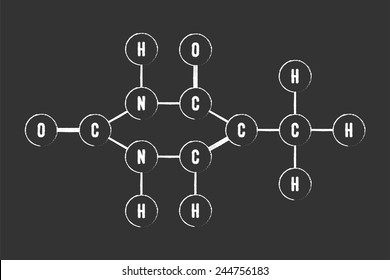 Chemical Formula Of DNA Component Thymine